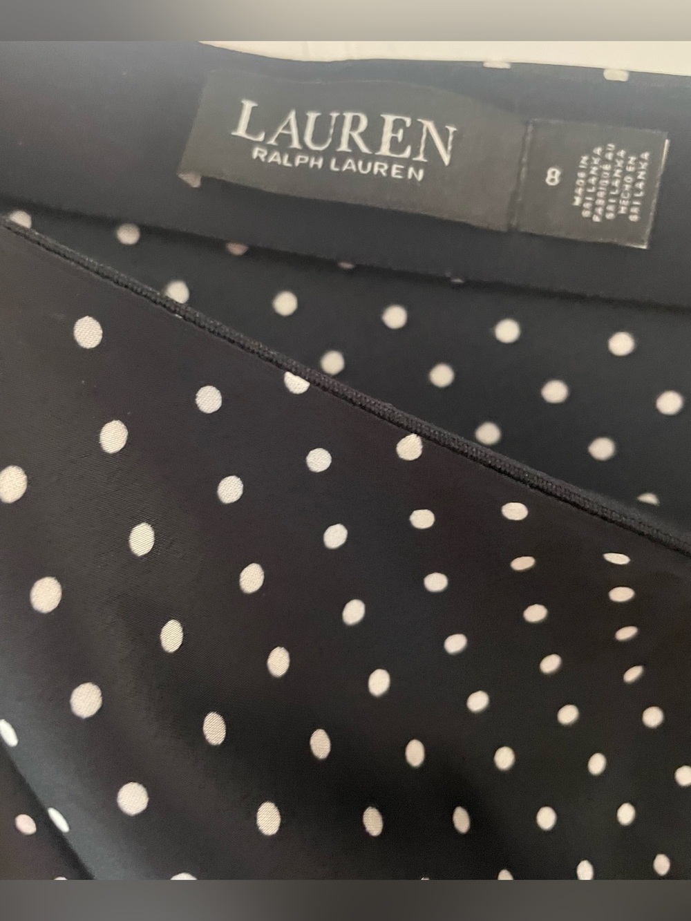 Black Polka Dot Midi Skirt - Picture 3 of 5